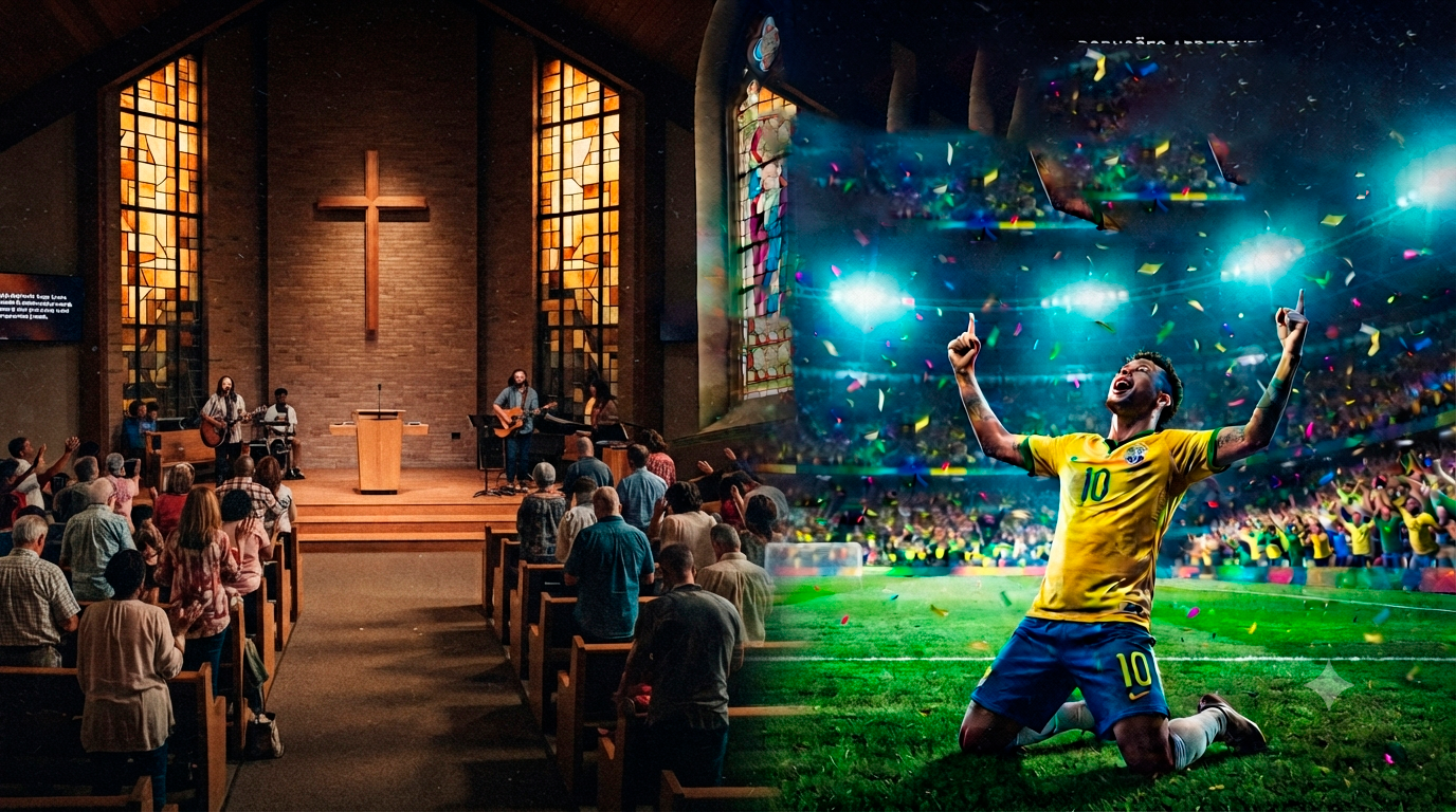 O ALTAR SUBSTITUÍDO: Quando o domingo deixou de ser de Deus para ser do jogo?