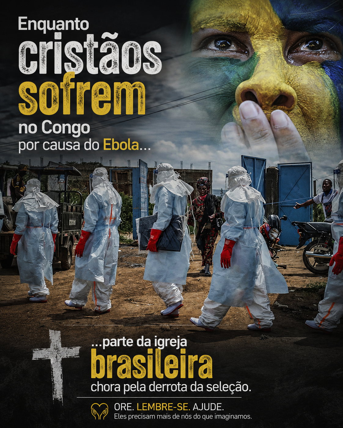 Enquanto o Congo enterra seus mortos, o Brasil evangélico chora por futebol